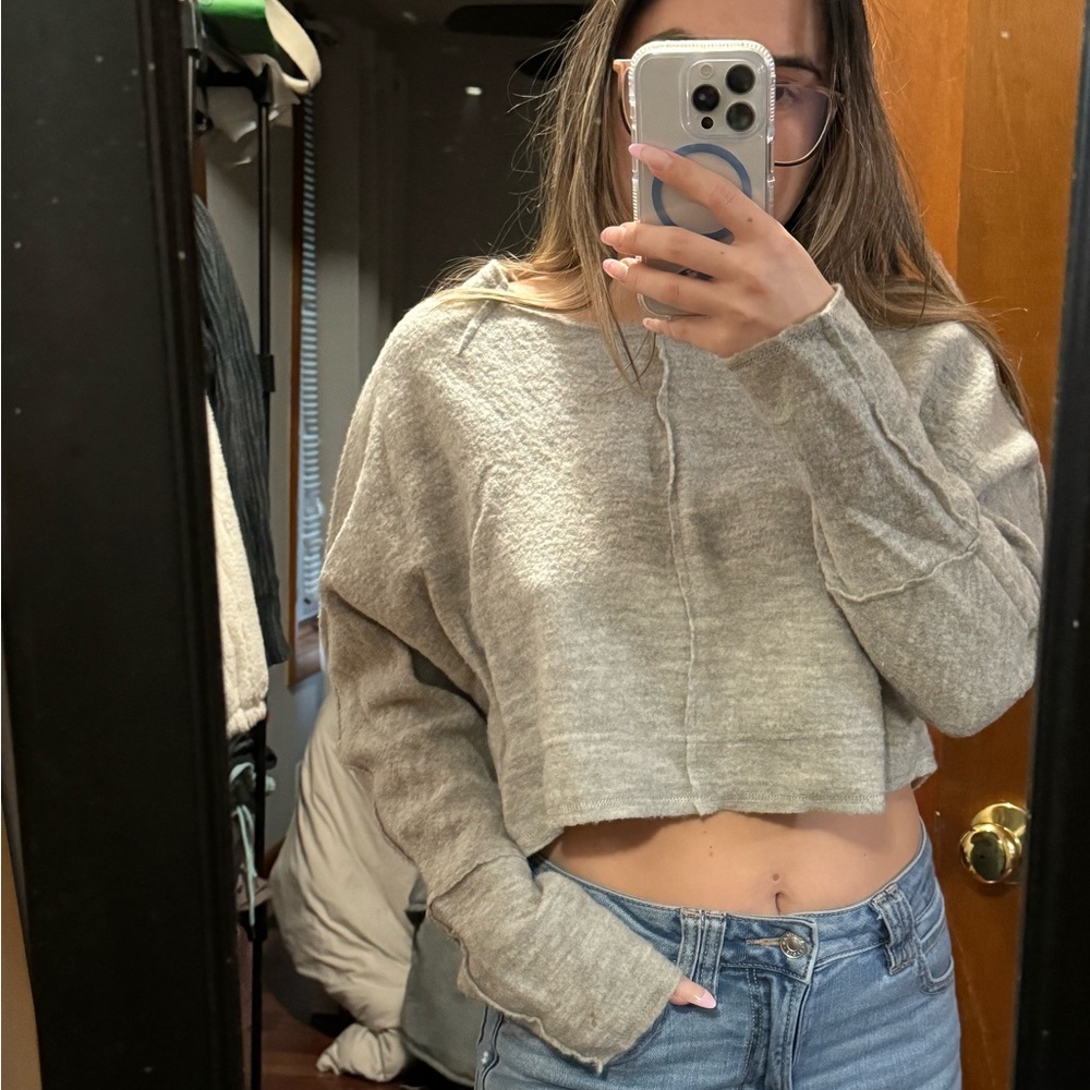 Free People crop sweater